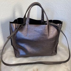 Ampersand as Apostrophe Half Tote- gunmetal
